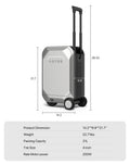 L2 S Smart Rideable Luggage, Foldable Electric Scooter Suitcase, 6.2 Mph Max Speed, 6.2 Mile Range, Lightweight Portable Design