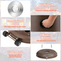 50,000 BTU Propane Outdoor Heater, Round Patio Heater with Stainless Steel Burner, Tip Over, Flame Out Protection, Wheels, CSA Certificated