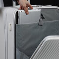 24 in Checked Luggage with Front Pocket, USB Charging Port, Built in Lock Carry on Suitcase, Cup Holder and Phone Holder, Medium Hardside Suitcase