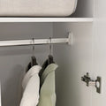 Freestanding 2 Door Bedroom Armoire with Hanging Rod