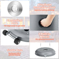 50,000 BTU Propane Outdoor Heater, Round Patio Heater with Stainless Steel Burner, Tip Over, Flame Out Protection, Wheels, CSA Certificated
