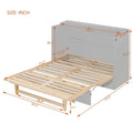 Nestfair Full Size Murphy Bed with Spacious Drawers