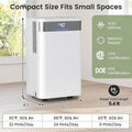 32 Pints 2000 sq ft Basement Dehumidifier with Drain Hose, 24H Timer & 3 Color Indicator, Quiet Portable Dehumidifier for Home, Bedroom, Bathroom