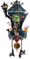The Bradford Exchange the Nightmare Before Christmas Cuckoo Clock, 21 in, Musical, Light up, Limited Edition
